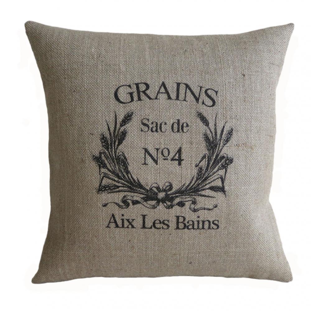 Vintage French Grain Sack Pillow Cover on Luulla